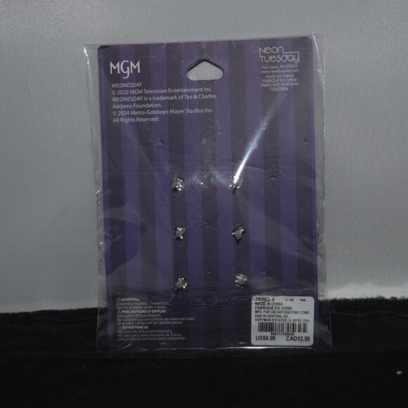 Wednesday Addams Earring Set - Picture 3 of 6